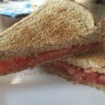 toast and tomato sandwich