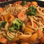 Thai peanut noodle stir fry