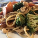 Thai peanut noodle stir fry