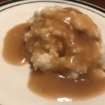 easy instant vegan gravy over mashed potatoes