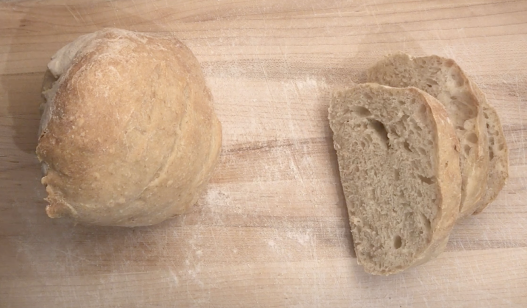 artisan bread loaf sliced