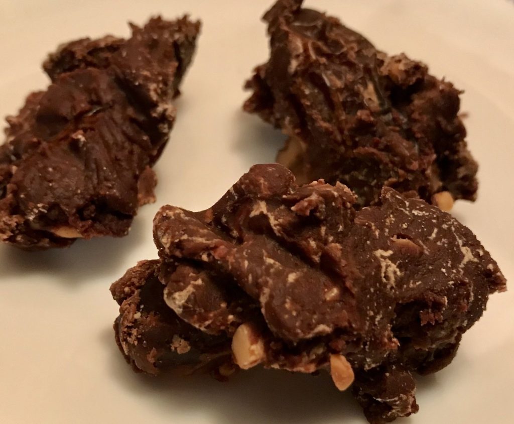 fruit and nut bars with chocolate